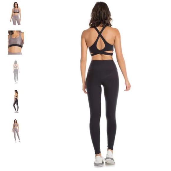 Exercise set! Live! Tecno Leggings and Roxo Top Sports bra set Medium UPF 50 - Picture 2 of 10